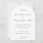 Invitation Mariage Formel Élégant (Devant)