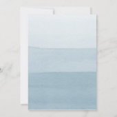 Invitation Mariage Formel Moderne Bleu (Dos)