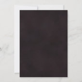 Invitation Mariage Formel Moderne Classique Romantique Sombre (Dos)