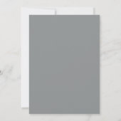 Invitation Mariage Formel Orné Gris Ardoise (Dos)