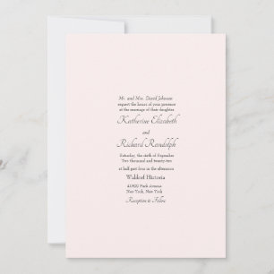 Invitation Mariage Formel Parents Un Lieu Blush