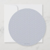 Invitation Mariage Formel Purple Douce Petit Japonais Vagues (Dos)
