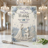 Invitation Mariage Formel Romantique Classique