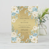 Invitation Mariage Formel Royal Or (Debout devant)