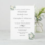 Invitation Mariage Formel Traditionnel de Floraison de Verdur (Debout devant)