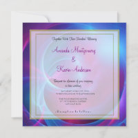 Mariage Fractal Tourbillonnant Cosmique Violet Ble