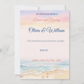 Invitation Mariage Fragmenté Abstrait (Dos)