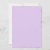 Invitation Mariage | Frame à fleurs d'anémone violet (Dos)