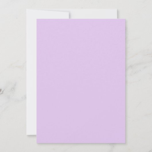 Invitation Mariage | Frame à fleurs d'anémone violet (Dos)