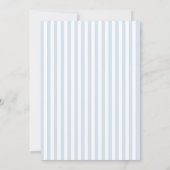 Invitation Mariage Français Bleu Manuscrit (Dos)