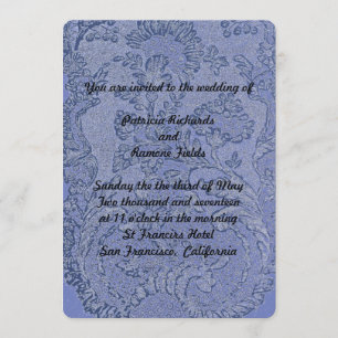 Invitation Mariage français de dentelle