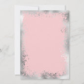 Invitation Mariage frontalier de Parties scintillant moderne (Dos)