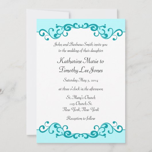 Invitation Mariage frontalier des manuscrits élégants (Devant)