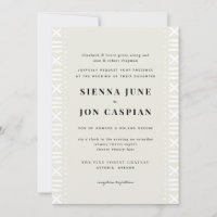 Mariage frontalier Ecru Boho Mudcloth