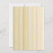 Invitation Mariage frontalier jaune Whimsical Wavy (Dos)
