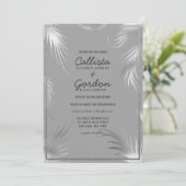 Invitation Mariage frontière de Parties scintillant Artsy Art (Debout devant)