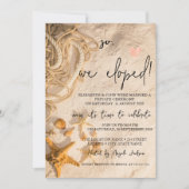 Invitation Mariage fugué sur la corde de coquillages (Devant)