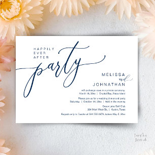 Invitation Mariage Fuite de Noces Dîner de Fête Après pour To