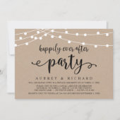 Invitation Mariage Fuite de Noces Fête Mariage Casual Happily (Devant)