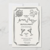 Invitation Mariage Fuite de Nuit de Rêve (Devant)