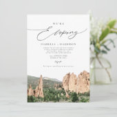 Invitation MARIAGE FURTIF DANS LE GARDEN OF THE GODS Mountain (Debout devant)