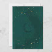 Invitation Mariage Galaxie Nébuleuse de l'Espace Marron (Dos)
