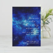 Invitation Mariage Galaxie Océan Céleste (Debout devant)