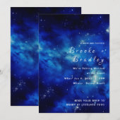 Invitation Mariage Galaxie Océan Céleste (Devant / Derrière)