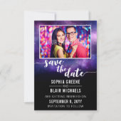 Invitation Mariage Galaxy Écrit Dans Les Étoiles Enregistrer  (Devant)