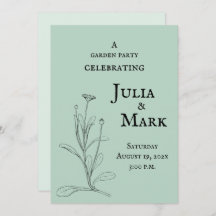 Mariage Garden Party | Sage bleu vert