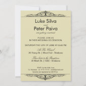 Invitation Mariage gay de deux rois (Dos)