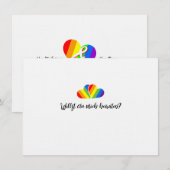 Invitation mariage gay propositions (Devant / Derrière)