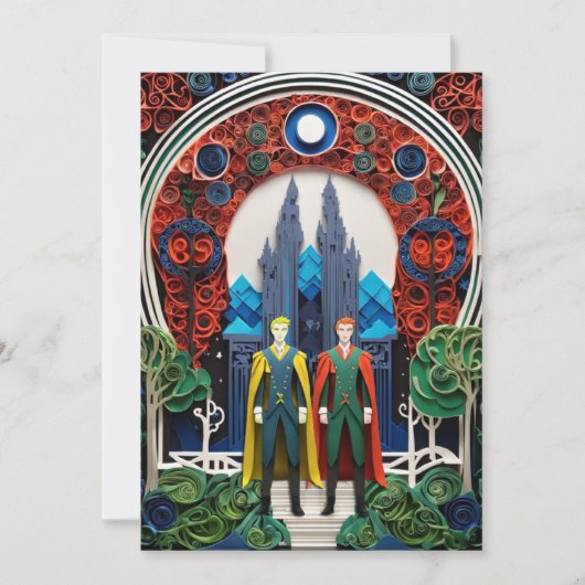 Invitation Mariage gay RSVP (Devant)