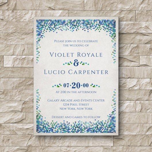Invitation Mariage Geek de jeu vidéo