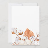 Invitation Mariage géométrique bohème rustique en terre cuite (Dos)