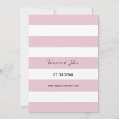 Invitation Mariage géométrique d'or de rose de bleu de (Dos)