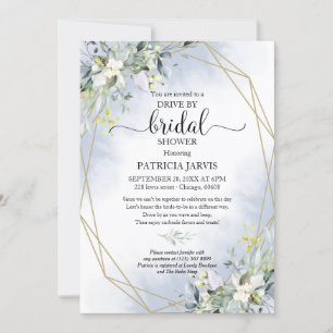 Invitation Mariage géométrique verdoyant à l'occasion d'une d