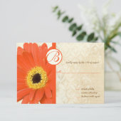 Invitation Mariage Gerber Vintage déprimé invite (Debout devant)