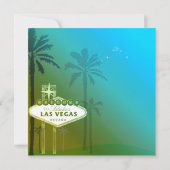Invitation Mariage Glam Blue Las Vegas (Dos)