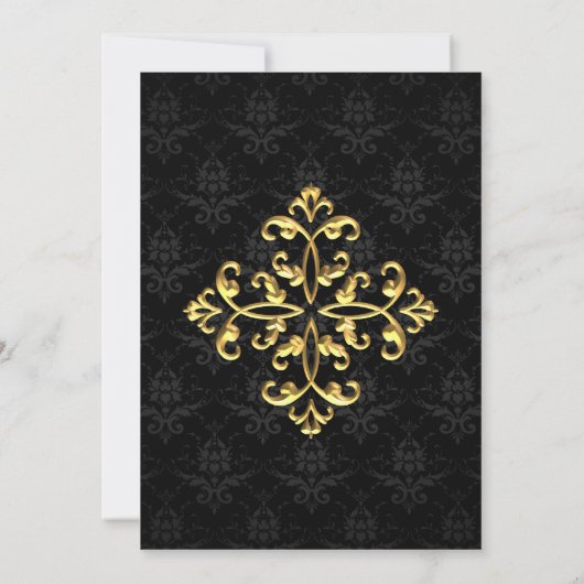 Invitation Mariage Glam du soir (Dos)