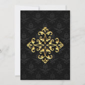 Invitation Mariage Glam du soir (Dos)