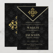 Invitation Mariage Glam du soir (Devant / Derrière)