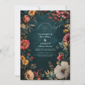 Invitation Mariage Glamour Étrange (Devant)