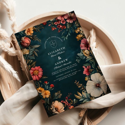 Invitation Mariage Glamour Étrange