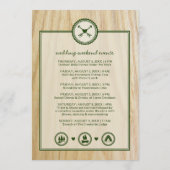 Invitation Mariage & Glamping en forêt (Dos)