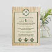 Invitation Mariage & Glamping en forêt (Debout devant)