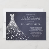 Invitation Mariage gobe rustique marine nuptiale douche (Devant)