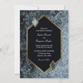 Invitation Mariage Gold Border Silver (Devant)