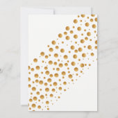 Invitation Mariage Gold Champagne Bubbles (Dos)