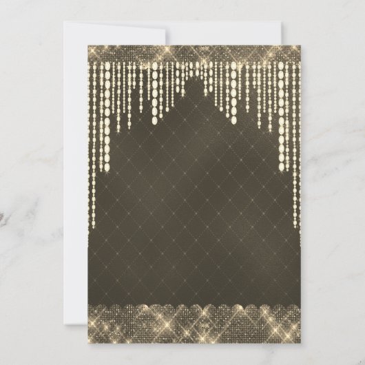 Invitation Mariage Gold Diamond (Dos)